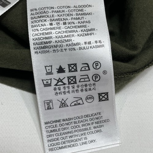 Levis Shirt Mens Small Green Cotton Cashmere Pocket Tee Made & Crafted - Picture 12 of 13