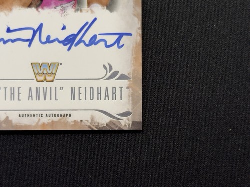 2016 Topps Undisputed WWE Jim the Anvil Neidhart Bronze Autogramm 74/99 AUF KARTE - Bild 7 von 15