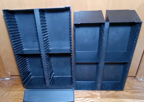 Laserline 120 CD Aufbewahrung Turm Regal Halter Organizer 2 Stück Boden Vintage *LESEN - Bild 16 von 16