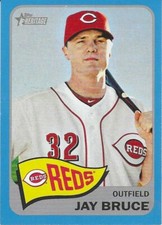 2014 Topps Heritage Baseball - Blue Border - #432 - JAY BRUCE - Cincinnati Reds