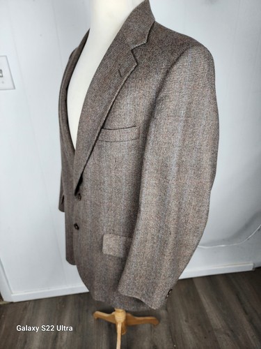 Strathmore Vtg Mens Sz 42S Brown Shades 100% Wool Sport Coat S24 - Picture 4 of 24