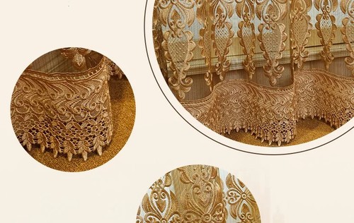 Embroidery Luxury Sheer Yarn Tulle Curtains for Bedroom Curtain for Living Room - Picture 19 of 23