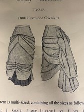 Truly Victorian Sewing Pattern TV326 1880 Hermione Over skirt SkiSkirt New Uncut