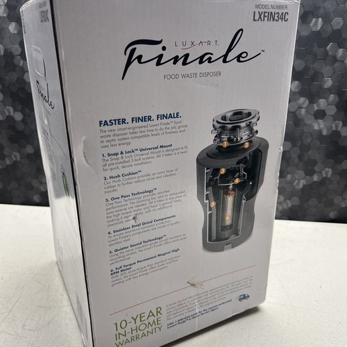 LUXART FINALE LXFIN34C FOOD WASTE DISPOSER  - Picture 2 of 2