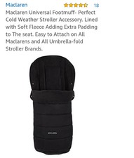 maclaren universal footmuff black