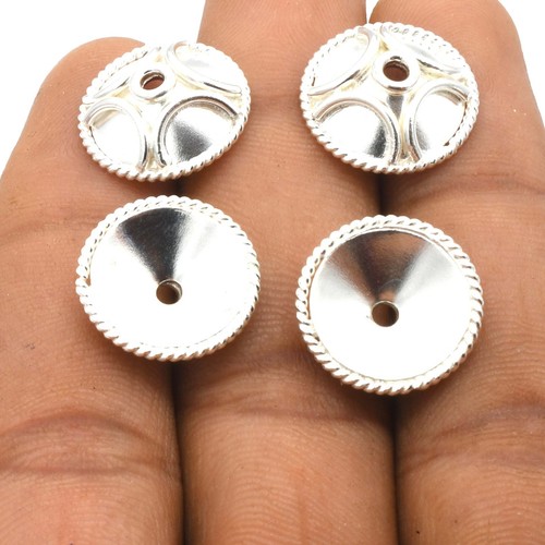 Lot De 28 Perles D’entretoise Bali Oxydées Plaqué Argent – 6 Mm – Rondelles Pour Création Bijoux