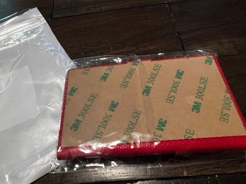 Cell Phone Credit Card holder 3M Stick-On Debit card holder RED NEW - Picture 2 of 6