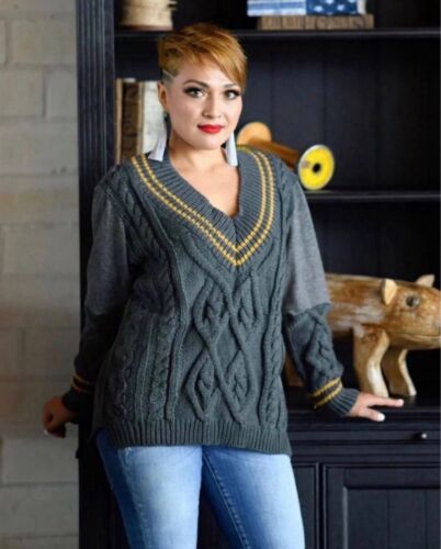 v neck pol sweaters for women - Picture 2 of 8