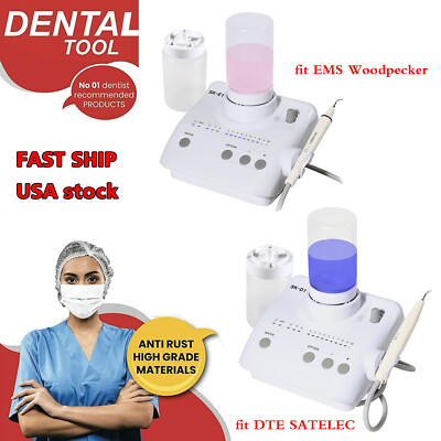 USA Cavitron Portable Dental Ultrasonic Piezo Scaler For EMS DTE 2*Bottles