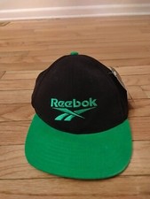 Reebok Vintage 1996 Youth Black Green Snapback Hat NWT