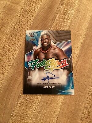 2025 TOPPS CHROME WWE OBA FEMI FUTURE STARS NXT ON CARD 2025 TOPPS CHROME WWE OBA FEMI FUTURE STARS NXT ON CARD