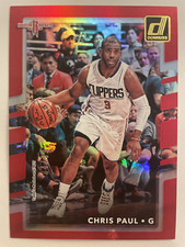 2017-18 Panini Donruss Chris Paul Red Laser Silver Holo Prizm /99 #52 SP