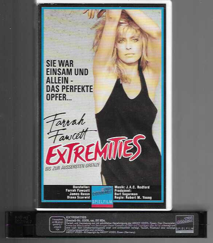 Farrah Fawcett  James Russo  EXTREMITIES  Bis zur äussersten Grenze  VHS Rarität - Bild 1 von 2