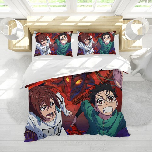 Dandadan Momo Okarun Bedding Set Anime Bedspread Duvet Cover Pillowcases 3-pcs - Picture 33 of 37