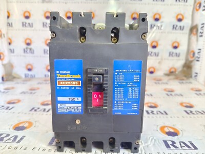 TERASAKI TEMBREAK XH225NS 3-POLE MOLDED CASE CIRCUIT BREAKER 150 A