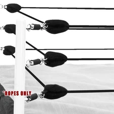 Black Ring Ropes for LARGE Wrestling Action Figure Rings by Figures Toy Company