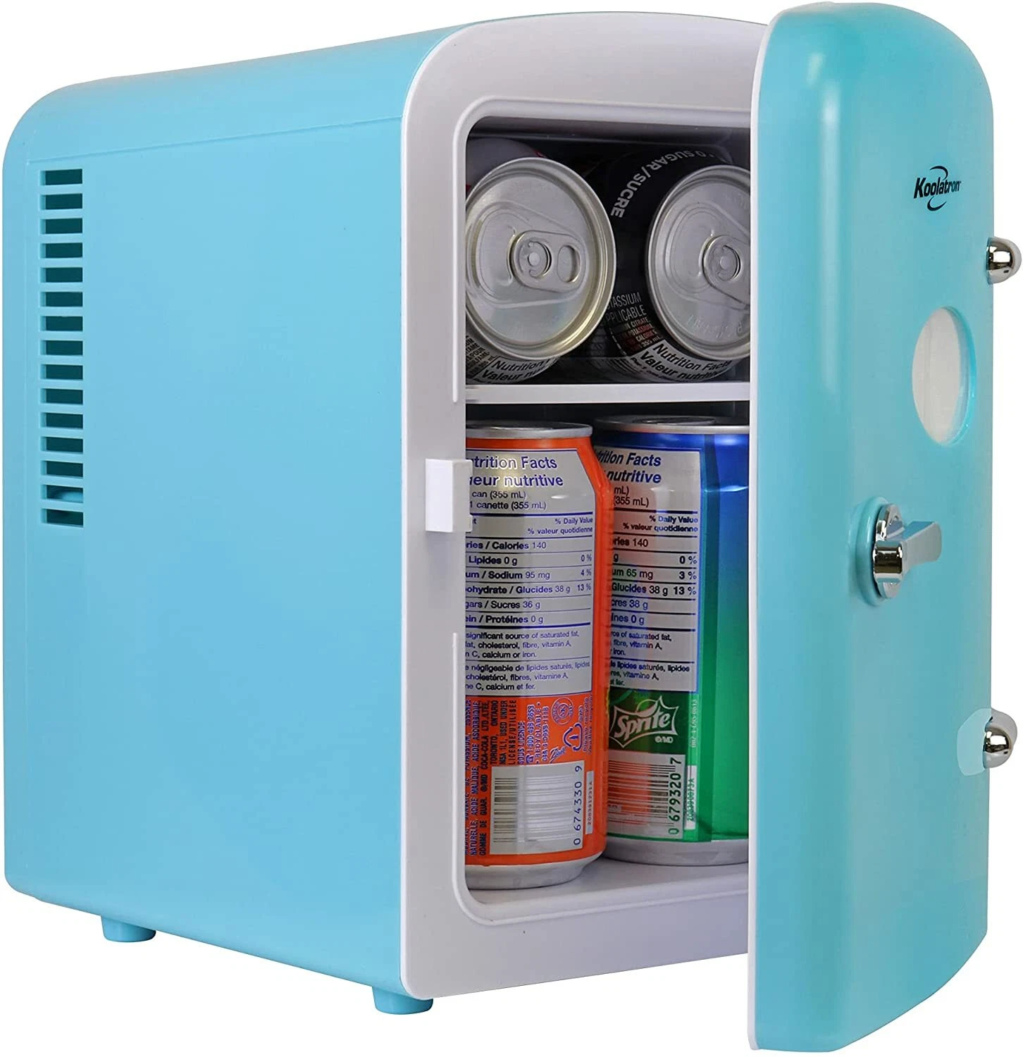 Mini Fridge Beverages Skincare Home Car Portable Thermoelectric Cooler Aqua Blue