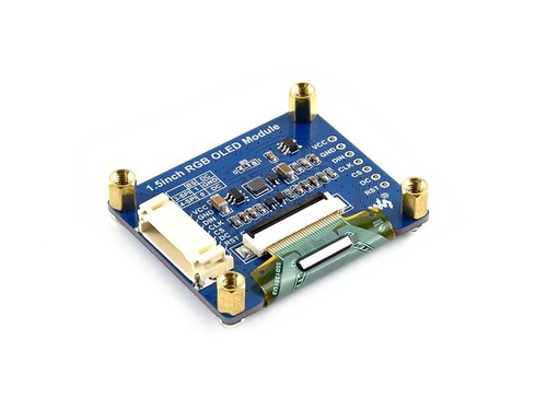 Waveshare 3.3V/5V General 1.5inch RGB OLED Display Module SPI for RPI 128x128 - Picture 4 of 12