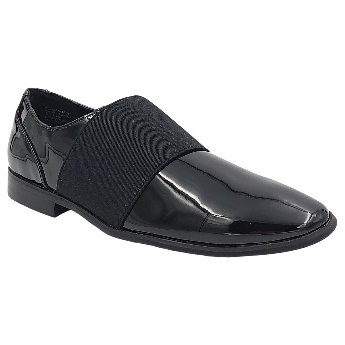 Patent leather slip on tuxedo shoe size 7.5 brand new Black Patent Slip on Tuxedo Shoes | D&K SUIT DISCOUNTERS main image 3
