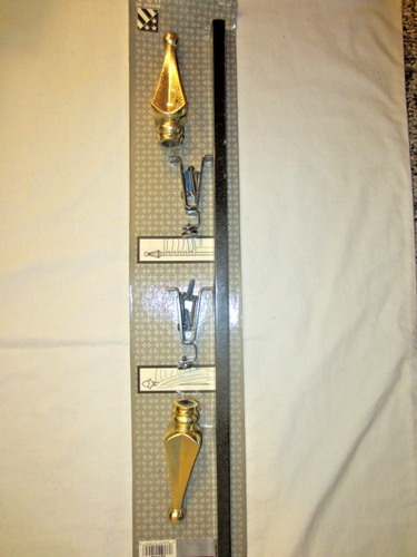 VTG/KENNEY/REVERSIBLE/EXTENDS 28 TO 48-DECORATIVE CURTAIN ROD - Picture 2 of 14
