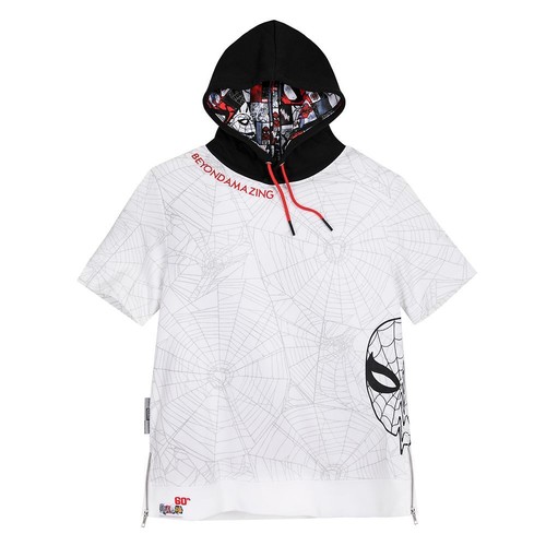 Spider-Man 60th Anniversary Hooded T-Shirt Adults Size XL XXL by Ashley Eckstein