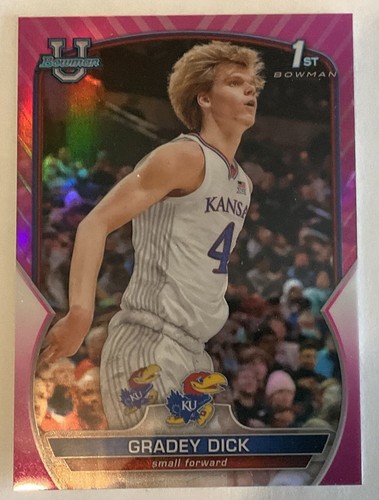 🏀 2022-23 Bowman Chrome U 1st Bowman Gradey Dick Pink Refractor #41 - Picture 1 of 3
