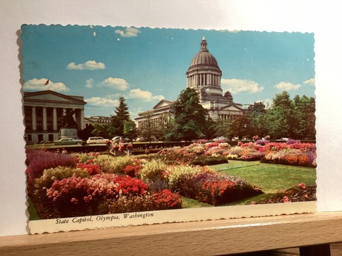 Washington State Capitol: Olympia, WA - Vintage Postkarte - Bild 1 von 3