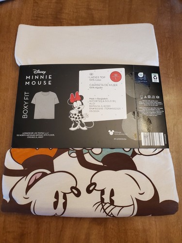 Disney Aldi Minnie Mickey Mouse T Shirt Graphic Tee Size L New NWT Free Ship - Picture 3 of 5