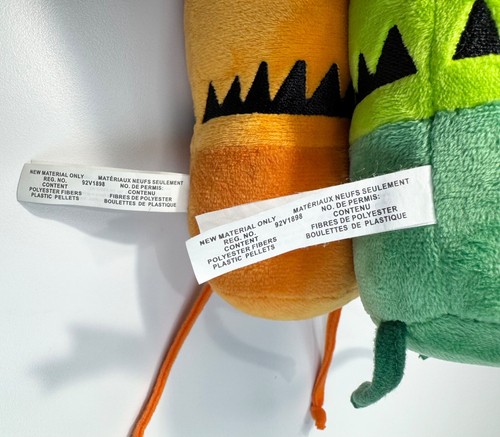 MerryMakers The Day The Crayons Quit Orange and Green Plush Stuffed Toys Pair - Picture 8 of 12