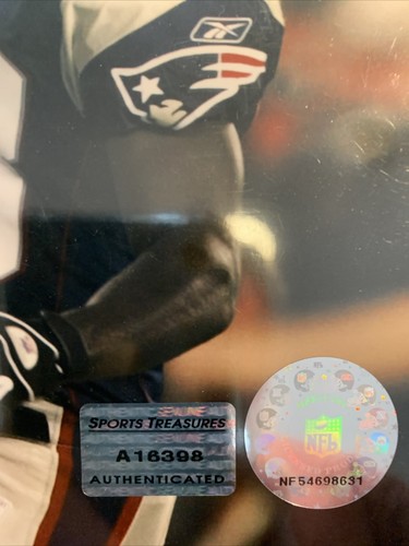 Deion Branch Super Bowl MVP Autographed 8x10 Photo Incribed 1st TD NEPatriots - Picture 2 of 3