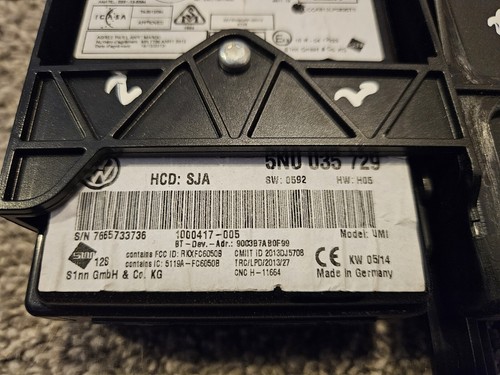 VW Bluetooth Module & MDI SEAT SKODA 5N0035729 Golf Polo Scirocco Beetle Tiguan  - Picture 4 of 4