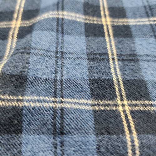 LL Bean Shirt Mens Small Flannel Blue Plaid Long Sleeve Button Down - Picture 16 of 18