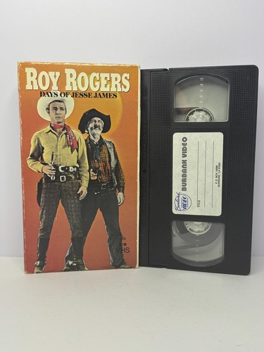 Roy Rogers Days of Jesse James VHS Tape 1989 Burbank Video Western - Picture 3 of 3