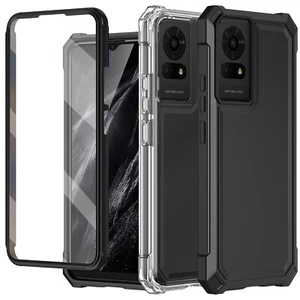 For TCL K24 T434D Phone Case Full Body Cover + Built-in Screen Protector