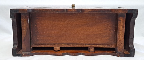 Vintage Wood Magazine Rack Portable Drawer Shelf Storage Flower Carved Farmhouse - Picture 7 of 15