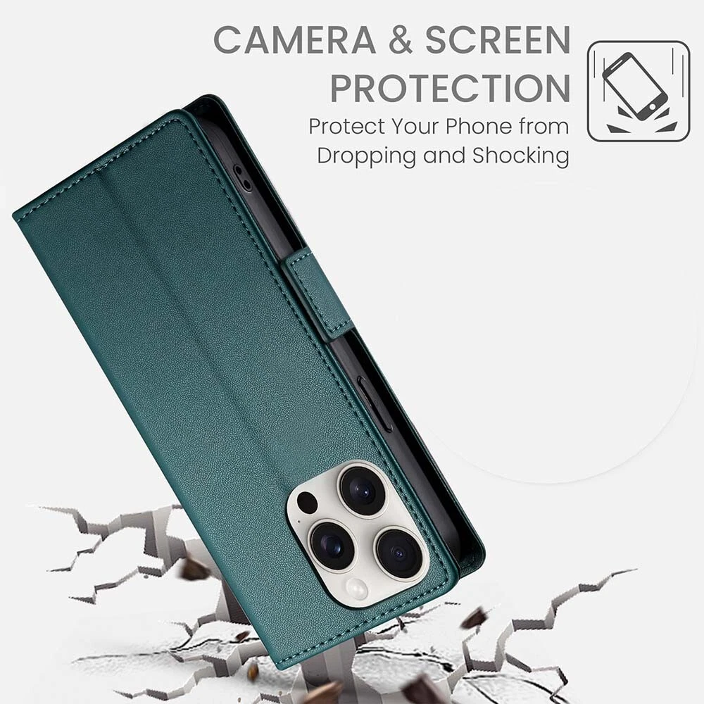 Luxury Magnetic Leather Flip Wallet Case for iPhone 11 12 13 14 15 Pro