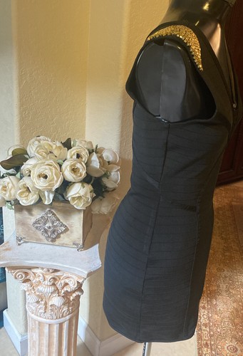 WOW COUTURE Little Black Bandage Bodycon Dress Size S - Picture 7 of 11