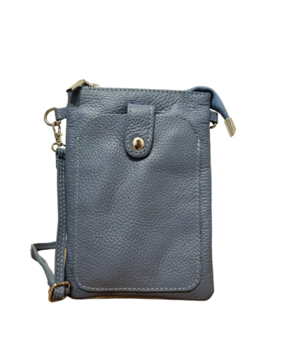 Ladies Real Leather Crossbody Bag Cell Phone Purse Wallet Mobile Pouch for Women - Picture 8 of 15