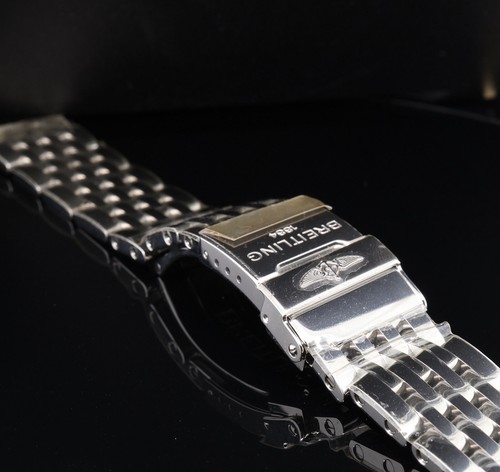 Pulsera Breitling Navitimer Acero Inoxidable 20mm NOS Con Pegatinas Ref 444A #88 - Imagen 2 de 8