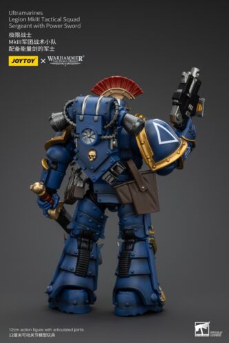 JOYTOY 1/18 Warhammer 40K Ultramarines Legion MKIII Tactical Squad Sergeant - Picture 9 of 15