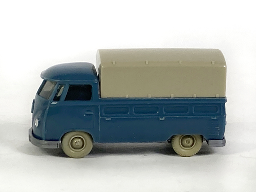 Lot 2504090 Wiking VW T 1 Pritsche mit Blinkern mattgraublau 1964-68, CS 326-2-D - Foto 3 di 9