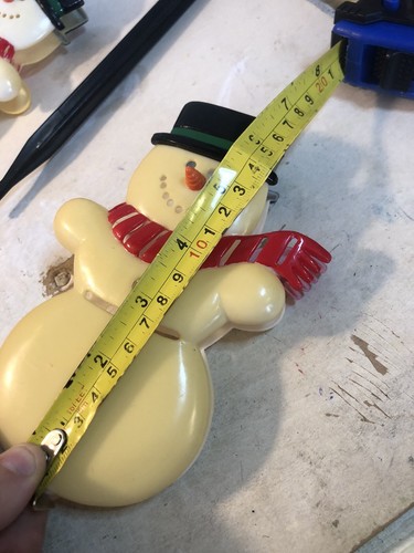 Set of 19 Plastic Snowman Yard Stakes with Stands - Holiday Outdoor Decorations - Picture 6 of 7