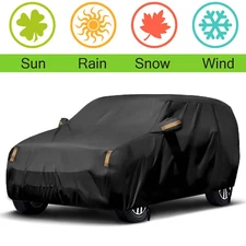 XL Full Car Cover Waterproof Breathable All Weather Dust UV Snow Protect Outdoor