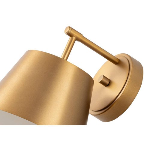Z-Lite Lilly 8 in. 1-Light Modern Gold Wall Sconce with Modern Gold Steel Shade - Picture 4 of 8
