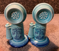 Vintage Salt and Pepper Shakers chicago sears tower telephone