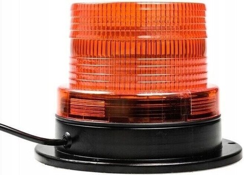 12V/24V LED Amber Recovery Warning Strobe Flashing Magnetic Beacon Light Lamp - Picture 6 of 9
