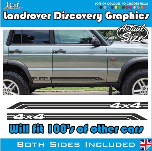 Calcomanías calcomanías de rayas laterales todo terreno Landrover Discovery 4x4 gráficos 018