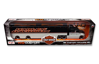 Harley Davidson Custom Hauler remorque GRIS 1//64 Diecast modèle par MAISTO 11516