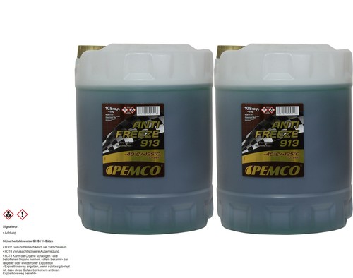 20L Pemco Kühlerfrostschutz Typ G13 Antifreeze Kühlmittel 913 grün PM0913-10 - Bild 3 von 3