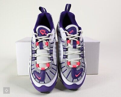 Nike Air Max 98 Raptors Purple Red Athletic Shoes (AH6799